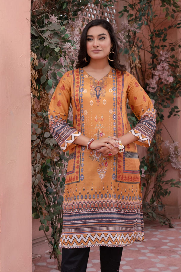 DIGITAL PRINTED LAWN SHIRT STITCHED