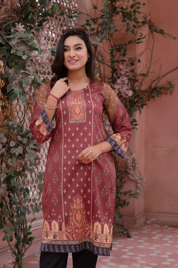DIGITAL PRINTED LAWN SHIRT STITCHED