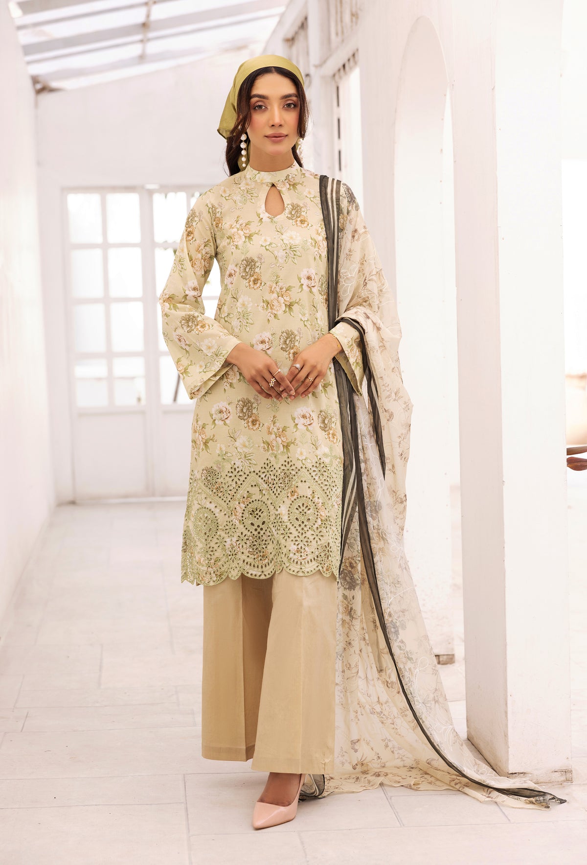 Rang-Reza Embroidered 3 Piece
