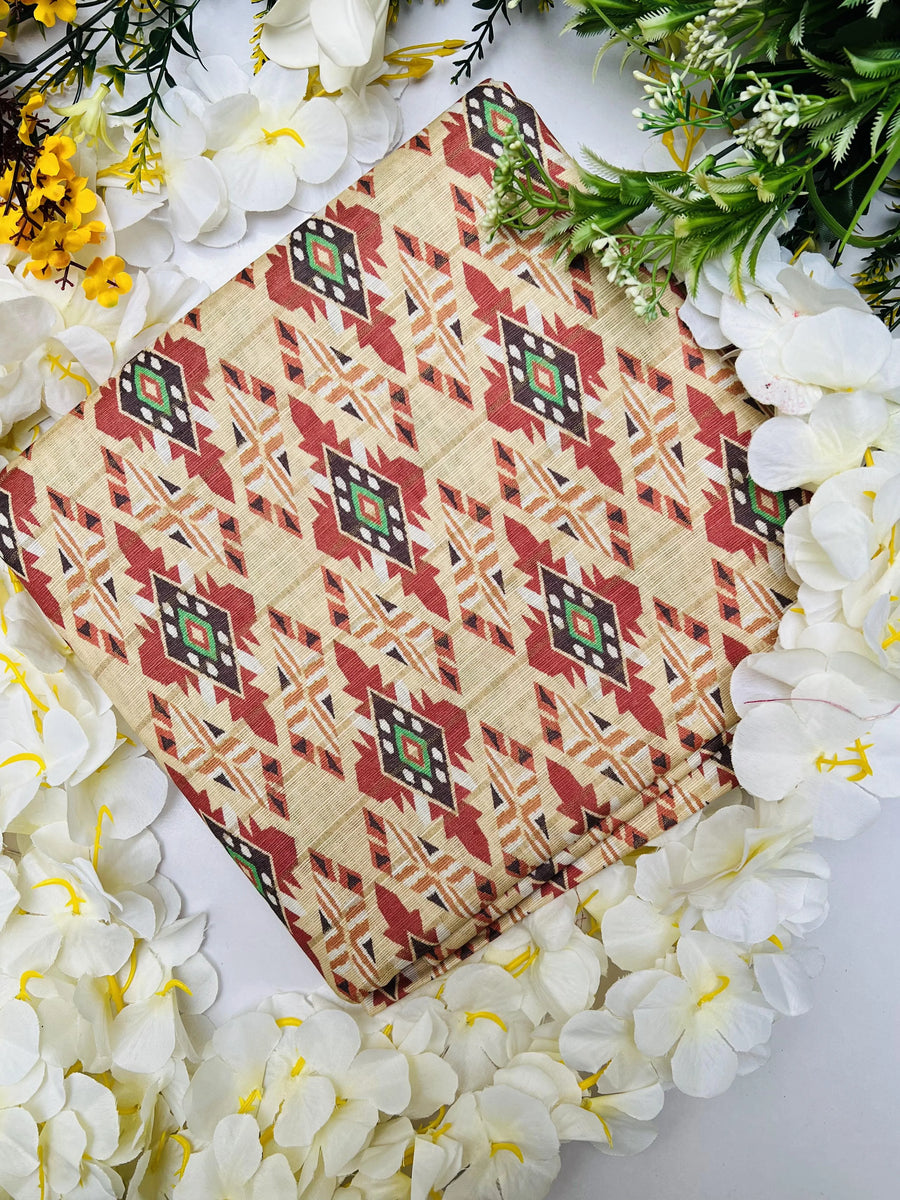 KHADDAR PRINTED 2 PIECE SUIT