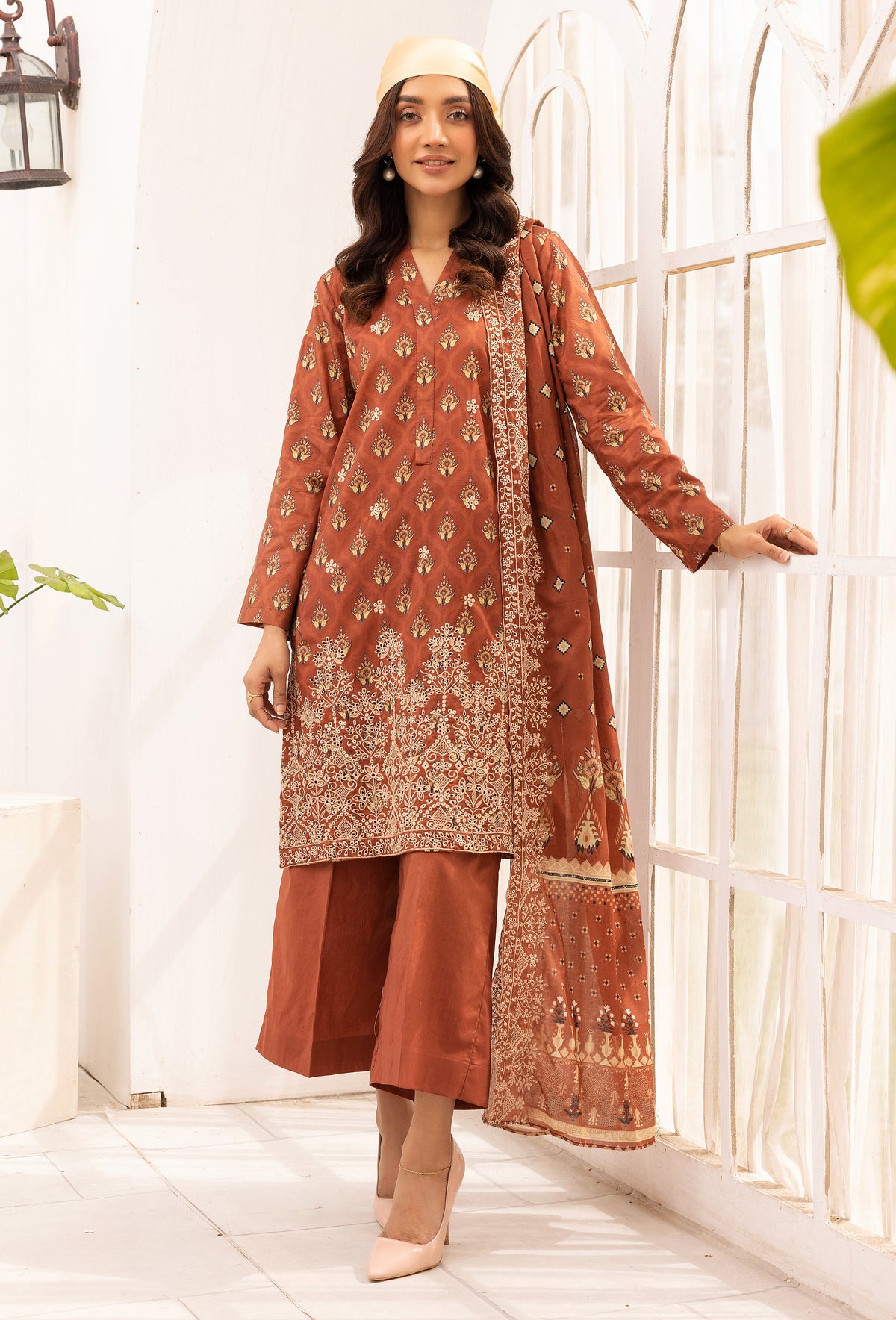 Rang-Reza Embroidered 3 Piece