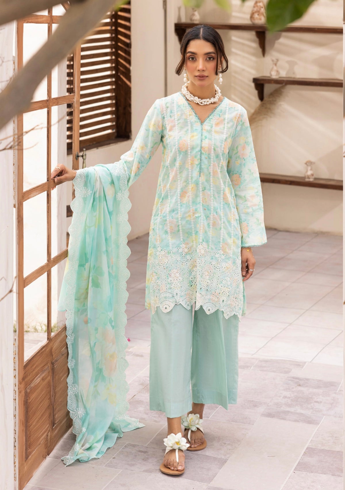 Rang-Reza Embroidered 3 Piece