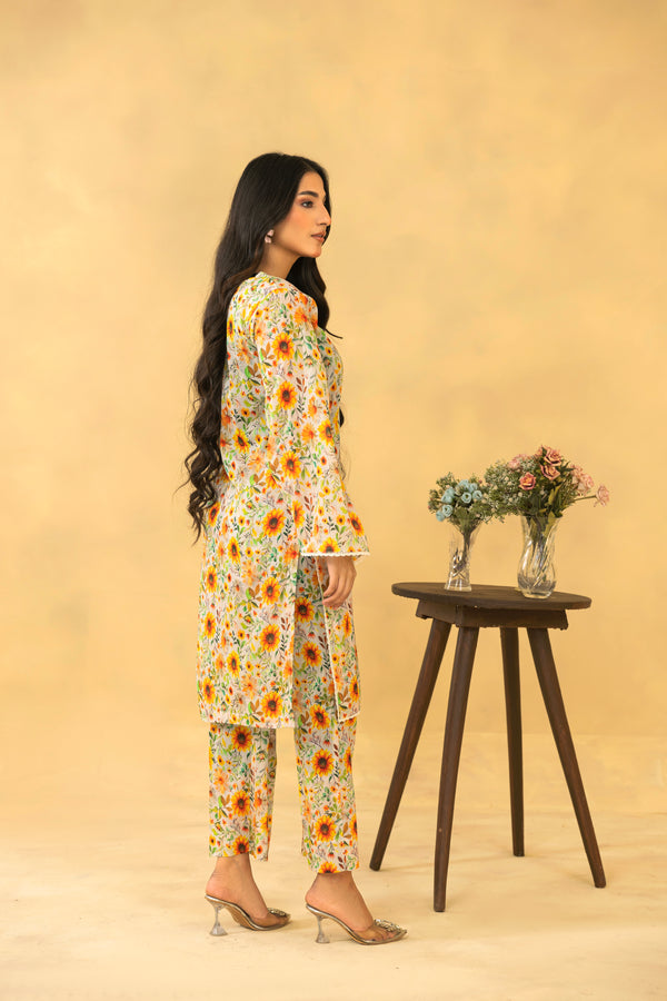 RANGREZA PRINTED LAWN 2 PIECE