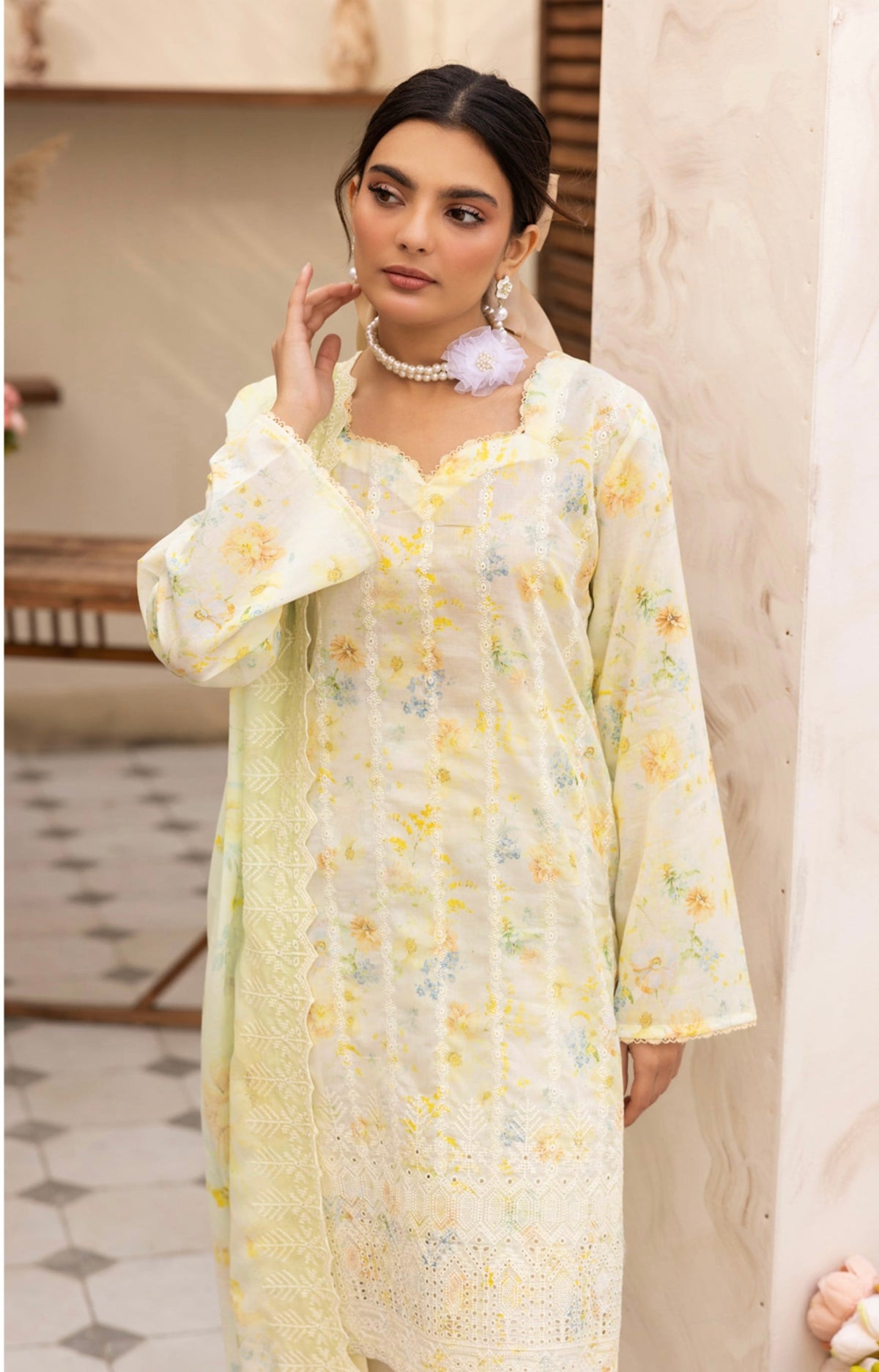 Rang-Reza Embroidered 3 Piece