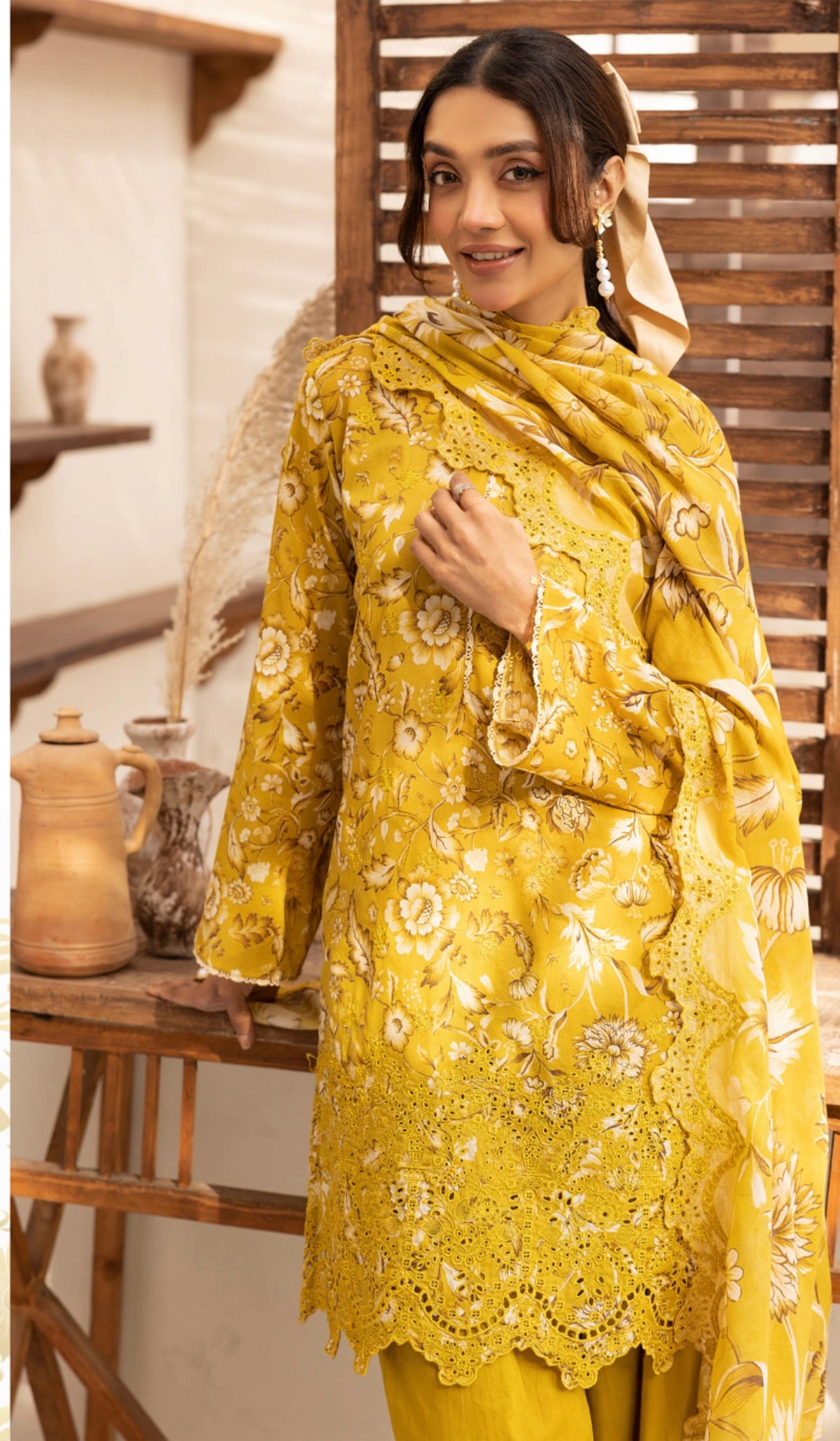 Rang-Reza Embroidered 3 Piece