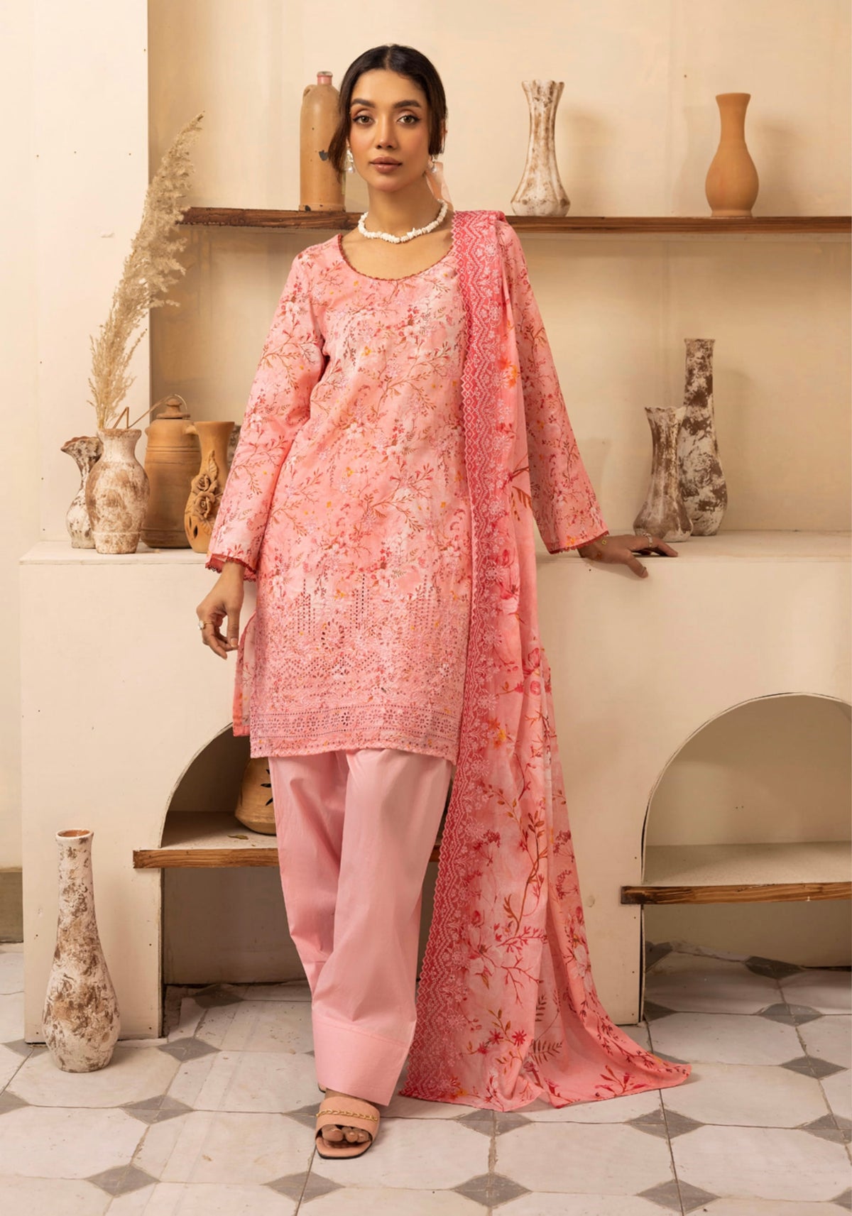 Rang-Reza Embroidered 3 Piece