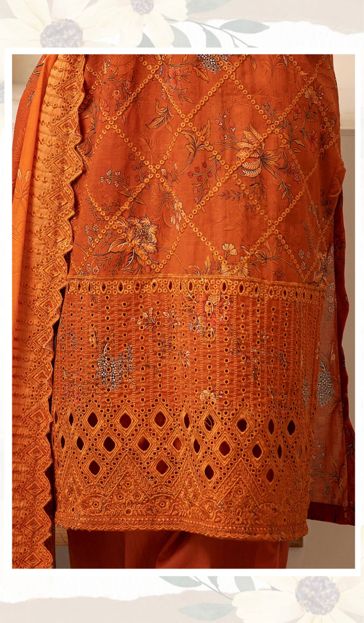 Rang-Reza Embroidered 3 Piece
