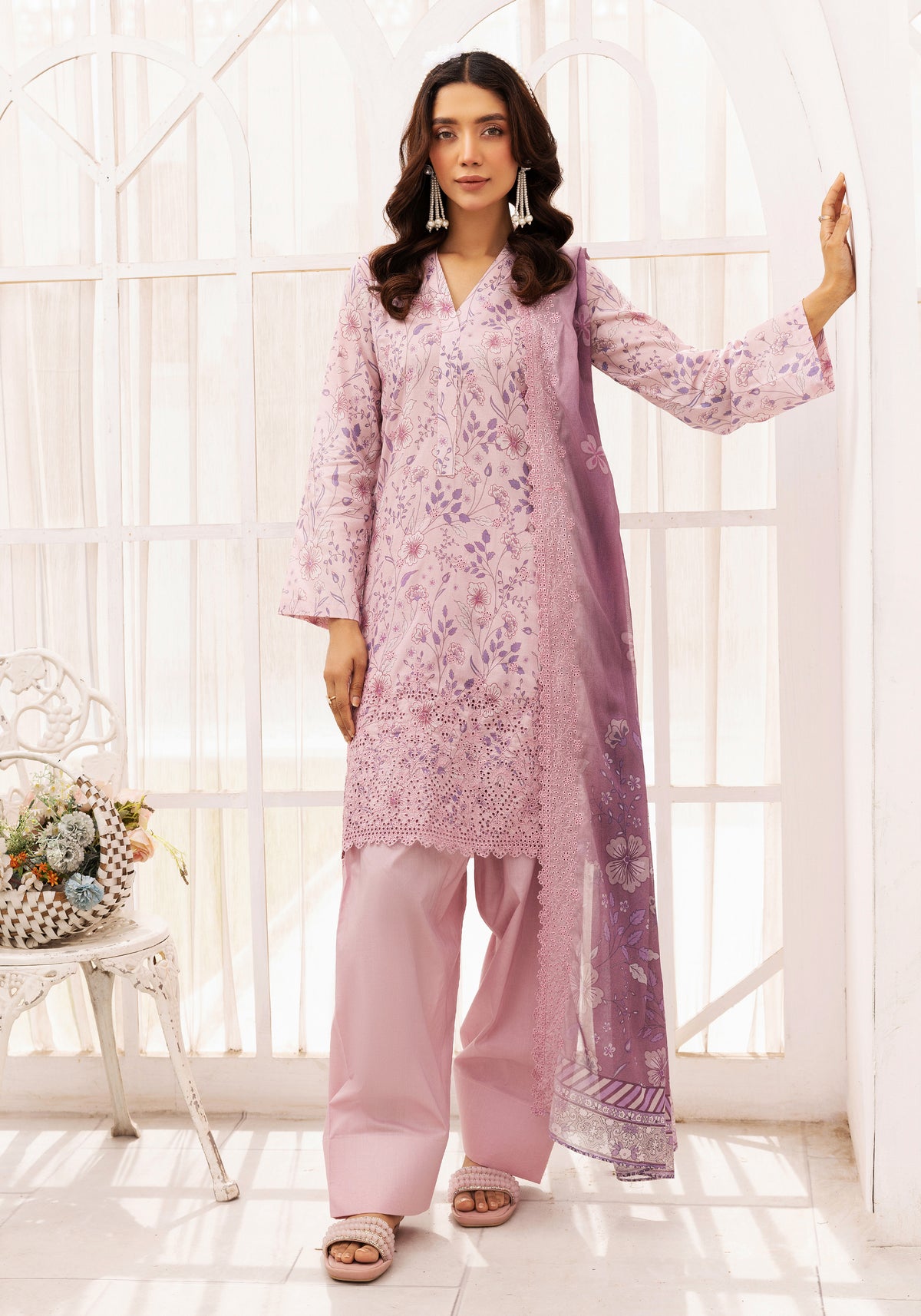 Rang-Reza Embroidered 3 Piece