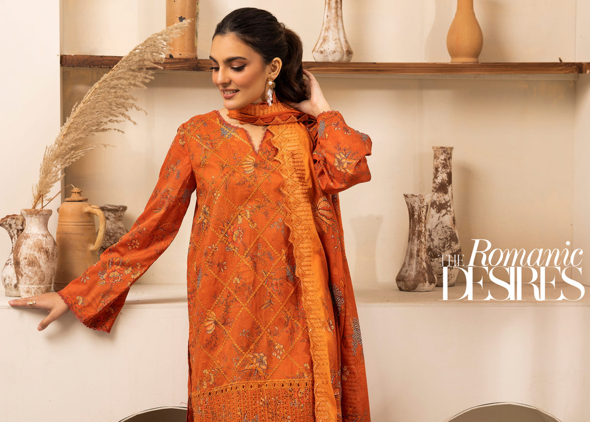 Rang-Reza Embroidered 3 Piece