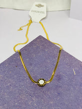 Round White Locket
