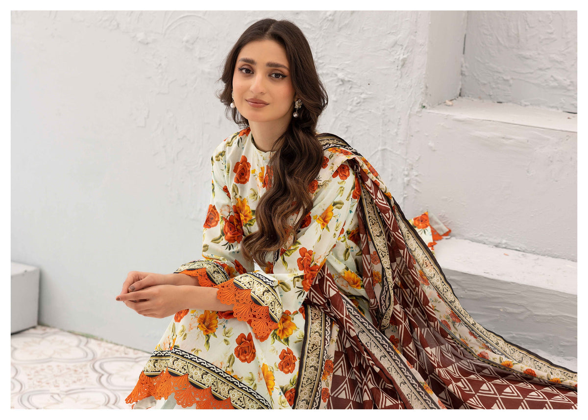 RANG-REZA LAWN PRINTED 3 Piece