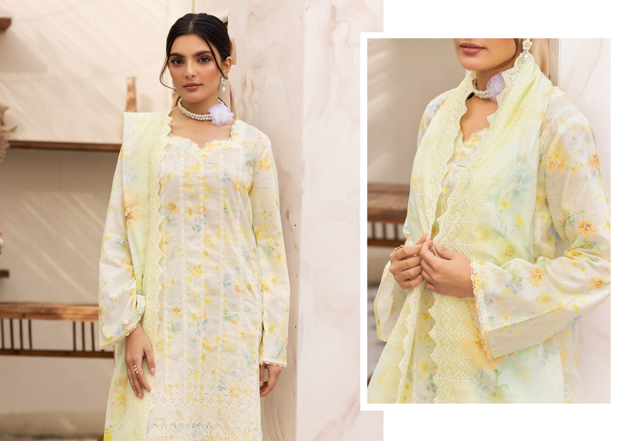 Rang-Reza Embroidered 3 Piece