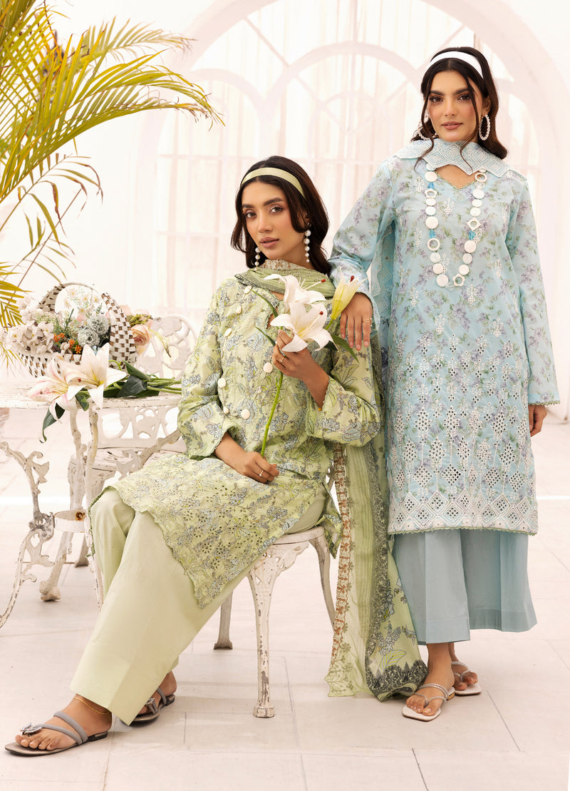 Rang-Reza Embroidered 3 Piece