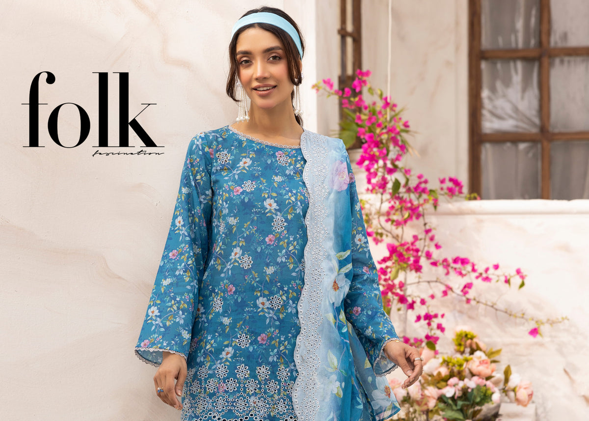 Rang-Reza Embroidered 3 Piece
