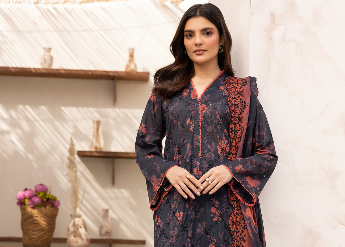 Rang-Reza Embroidered 3 Piece