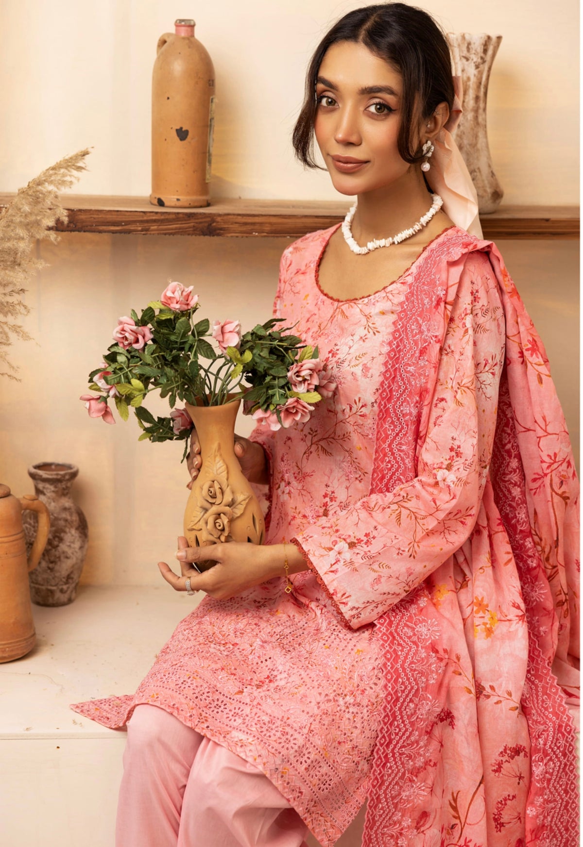 Rang-Reza Embroidered 3 Piece