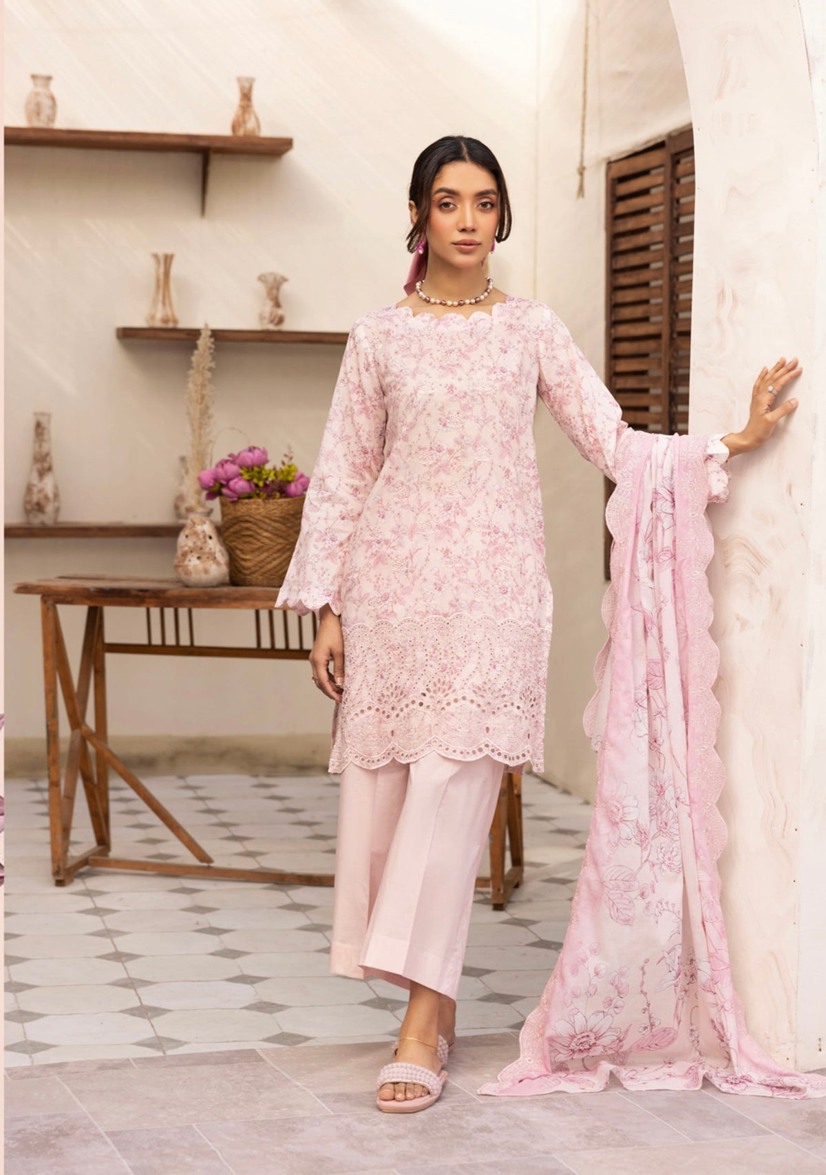 Rang-Reza Embroidered 3 Piece
