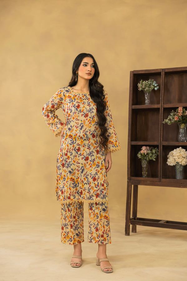 RANGREZA PRINTED LAWN 2 PIECE
