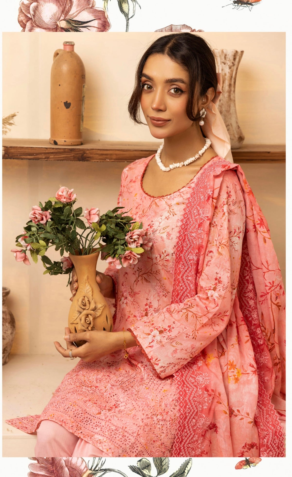 Rang-Reza Embroidered 3 Piece