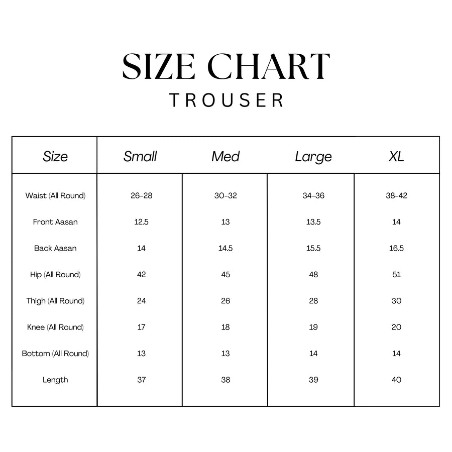 Plain Black Trouser Stitched