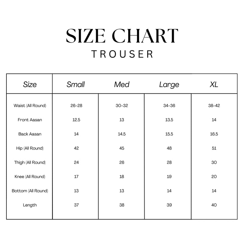 Plain White Trouser Stitched