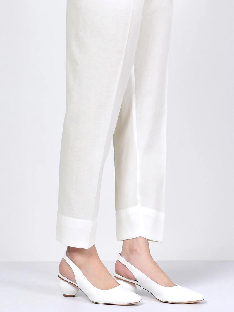 Plain white trouser